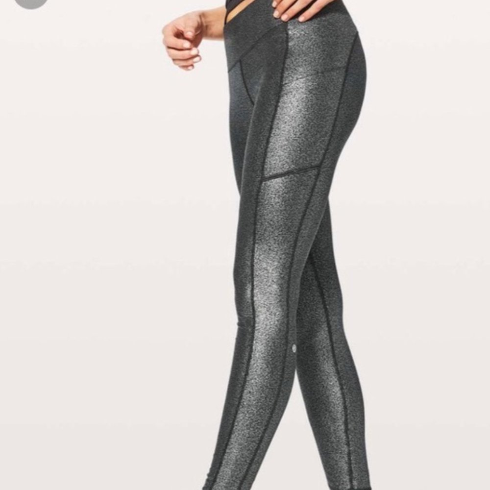 Lululemon Foil Printed Leggings with Pockets